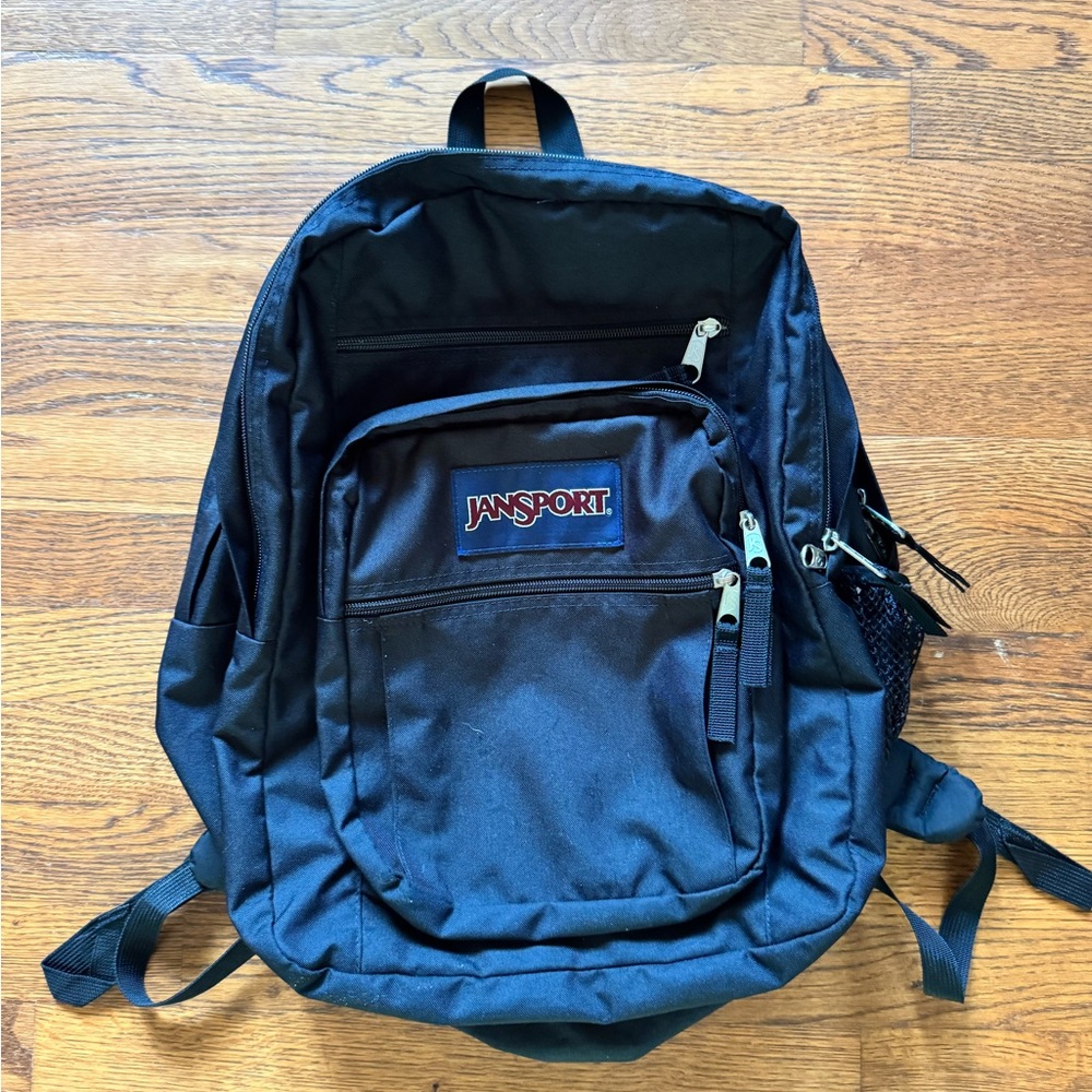 JanSport Black Backpack Classic Design